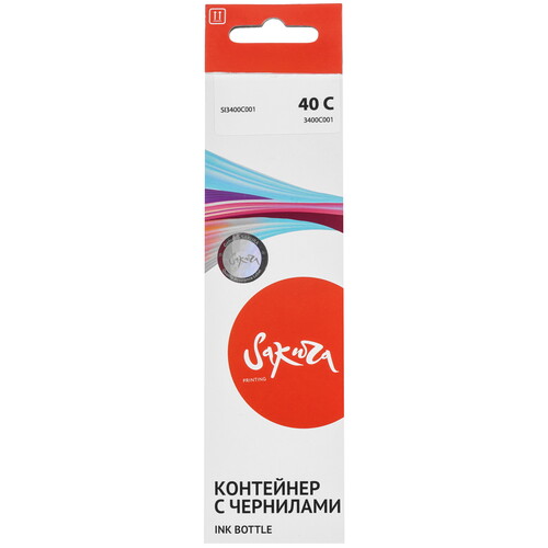 Купить Чернила водорастворимые Sakura 3400C001 (GI-40C) голубой  9067278. Характеристики, отзывы и цены в Донецке
