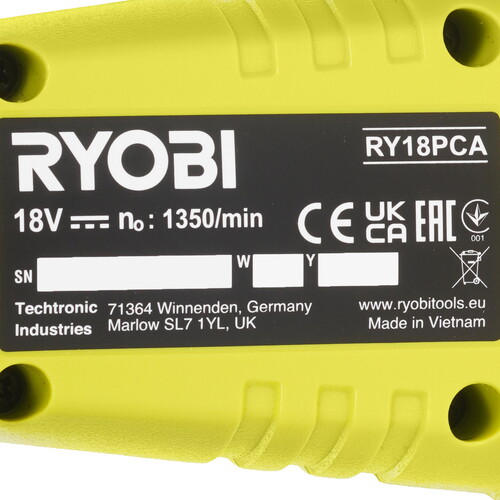 Купить Подметальная машина Ryobi  RY18PCA-120  5481106. Характеристики, отзывы и цены в Донецке
