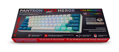 Купить Клавиатура проводная PANTEON T3 PRO СS HS RGB  9251452. Характеристики, отзывы и цены в Донецке