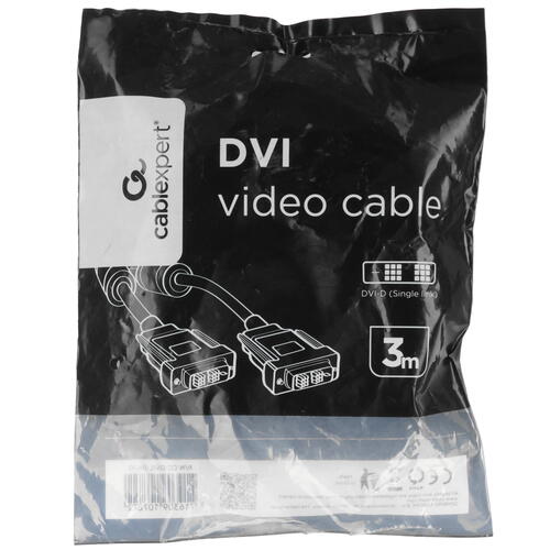 Купить Кабель  Cablexpert DVI-D - DVI-D, 3 м  5452141. Характеристики, отзывы и цены в Донецке