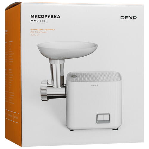 Купить Мясорубка электрическая DEXP MM-2000 белый  5421974. Характеристики, отзывы и цены в Донецке