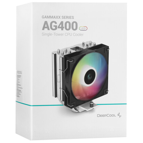Купить Кулер для процессора DEEPCOOL AG400 LED  9907659. Характеристики, отзывы и цены в Донецке