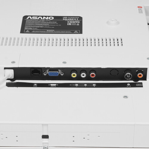 Купить 49.5" (126 см) Телевизор Asano 50LU5011T белый  9229064. Характеристики, отзывы и цены в Донецке