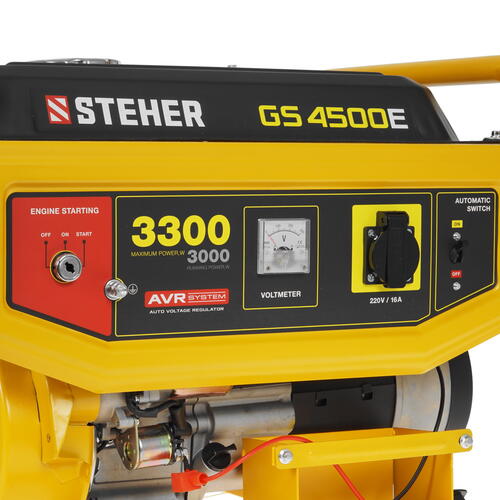 Купить Электрогенератор   бензиновый STEHER GS-4500Е  5307660. Характеристики, отзывы и цены в Донецке