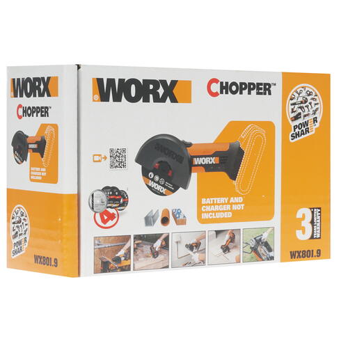 Купить Углошлифовальная машина (УШМ) Worx WX801.9 PowerShare 20V  , Без ЗУ, Без АКБ  8143029. Характеристики, отзывы и цены в Донецке