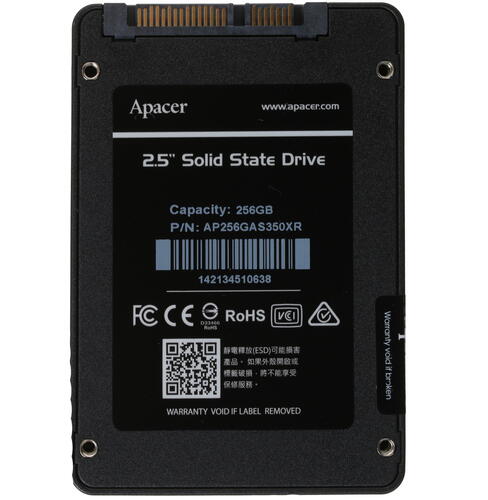 Купить 256 ГБ 2.5" SATA накопитель Apacer AS350X [AP256GAS350XR-1]  4857818. Характеристики, отзывы и цены в Донецке
