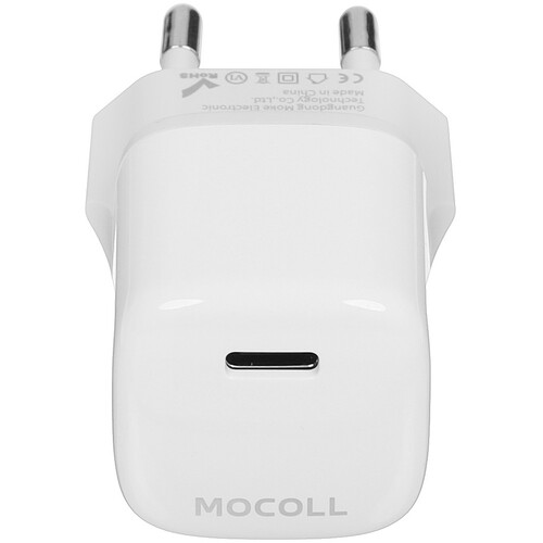 Купить Сетевое зарядное устройство MOCOLL Flash Series 30W белый  5470419. Характеристики, отзывы и цены в Донецке