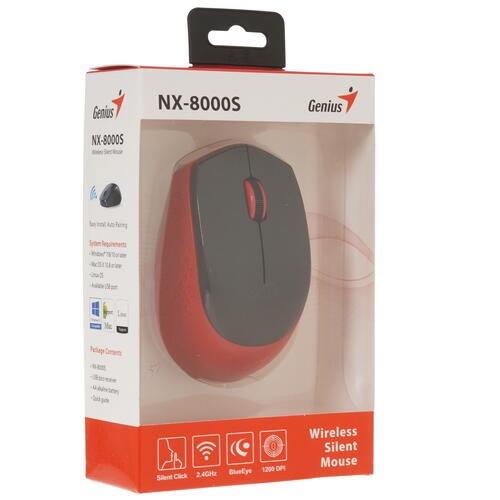 Купить Мышь беспроводная Genius NX-8000S  5028755. Характеристики, отзывы и цены в Донецке