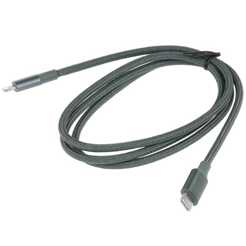 Купить Кабель круглый Ugreen Lightning 8-pin MFI - USB Type-C зеленый 1 м  9983716. Характеристики, отзывы и цены в Донецке