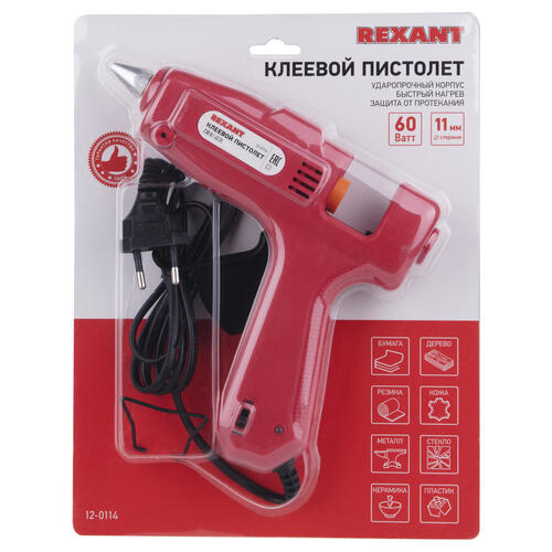 Купить Клеевой пистолет Rexant 12-0114  1137392. Характеристики, отзывы и цены в Донецке