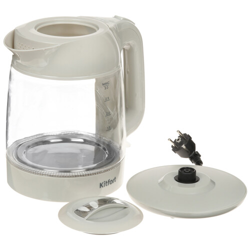 Купить Электрочайник Kitfort КТ-6766 серый  9267936. Характеристики, отзывы и цены в Донецке