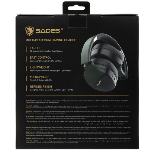 Купить Проводные наушники Sades SA-725 Spower зеленый 2024  5609818. Характеристики, отзывы и цены в Донецке