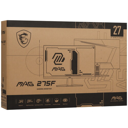 Купить 27" Монитор MSI MAG 275F черный  5454375. Характеристики, отзывы и цены в Донецке