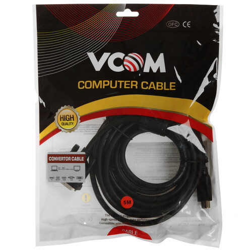Купить Кабель  VCOM HDMI - DVI-D, 5 м  5602518. Характеристики, отзывы и цены в Донецке