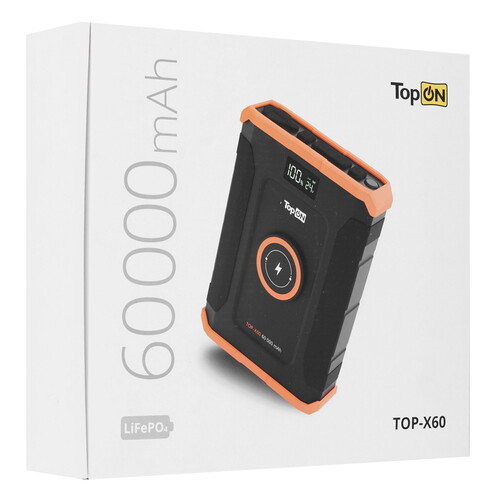 Купить Портативная зарядная станция TopON TOP-X60 черный  9233452. Характеристики, отзывы и цены в Донецке