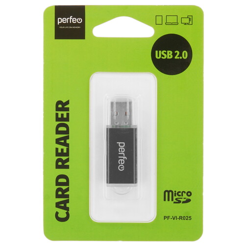 Купить Кард-ридер Perfeo PF-VI-R025  9209038. Характеристики, отзывы и цены в Донецке