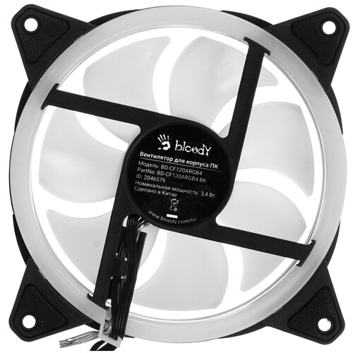 Купить Вентилятор Bloody BD-CF120ARGB4  9244238. Характеристики, отзывы и цены в Донецке