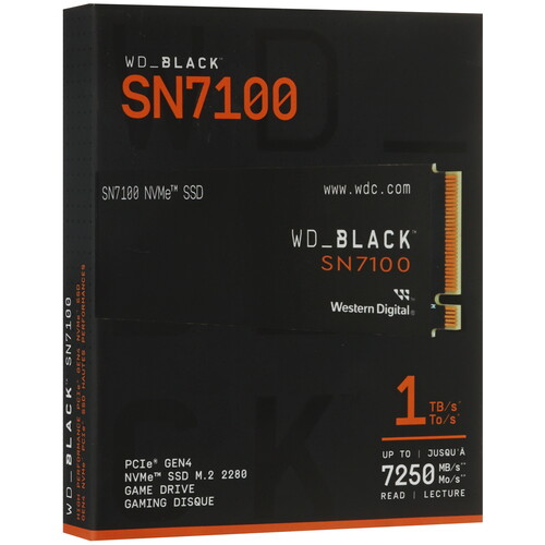 Купить 1000 ГБ M.2 NVMe накопитель WD Black SN7100  5628203. Характеристики, отзывы и цены в Донецке