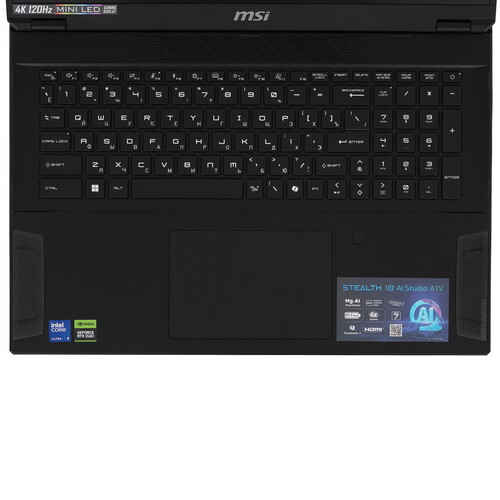 Купить 18" Ноутбук MSI Stealth 18 AI Studio A1VIG-012RU черный  5609713. Характеристики, отзывы и цены в Донецке