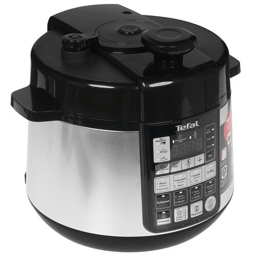 Купить Мультиварка-скороварка Tefal CY621D32 серебристый  8122392. Характеристики, отзывы и цены в Донецке