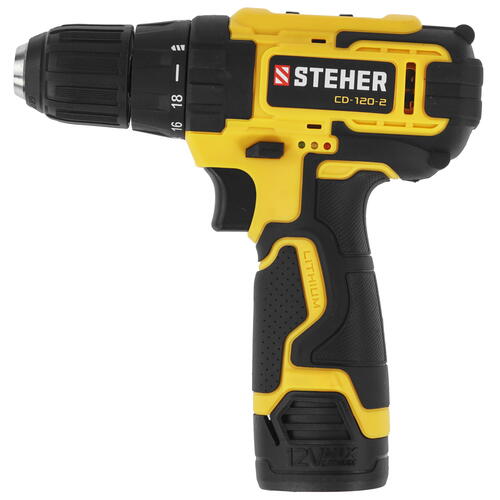Купить Дрель-шуруповерт STEHER CD-120-2  5451682. Характеристики, отзывы и цены в Донецке