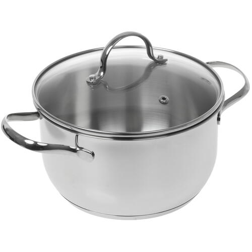 Купить Кастрюля Aceline Crystal A3CA251 2.5 л 18 см серебристый  4744786. Характеристики, отзывы и цены в Донецке