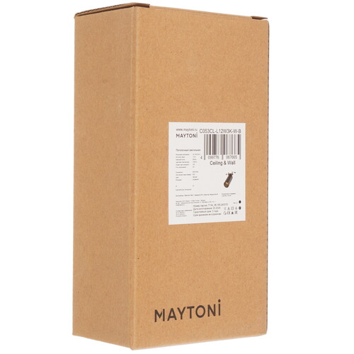 Купить Светильник потолочный Technical C053CL-L12W3K-W-B черный/черный  9143033. Характеристики, отзывы и цены в Донецке