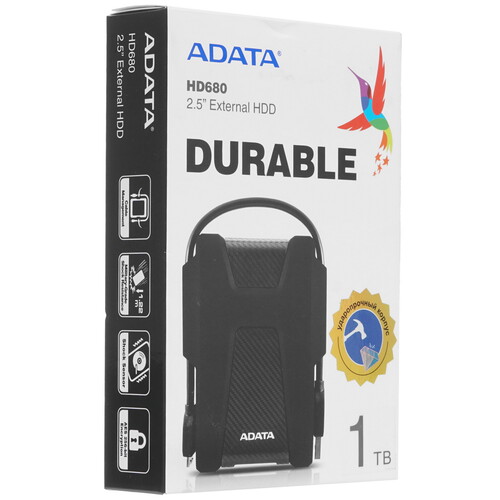 Купить 1 ТБ Внешний HDD ADATA HD680  1606624. Характеристики, отзывы и цены в Донецке