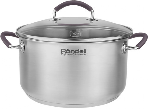 Купить Кастрюля Rondell Akzent RDS-1389 5.1 л 24 см серебристый  9309600. Характеристики, отзывы и цены в Донецке