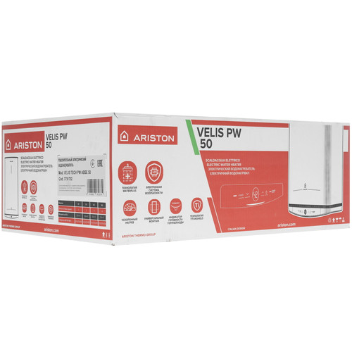 Купить Накопительный водонагреватель электрический Ariston VELIS TECH PW ABSE 50  9033240. Характеристики, отзывы и цены в Донецке