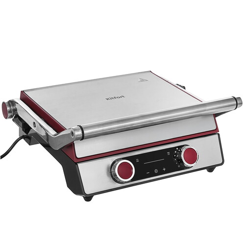 Купить Гриль Kitfort КТ-3631 серебристый  9168166. Характеристики, отзывы и цены в Донецке