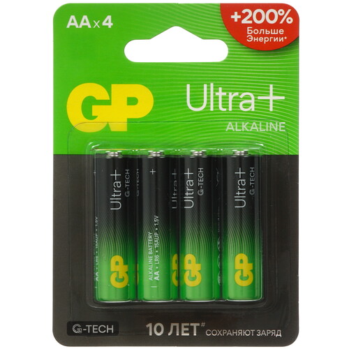 Купить Батарейка GP Ultra+G-TECH AA (LR6/ER14505/FR6/R6P)  5642898. Характеристики, отзывы и цены в Донецке