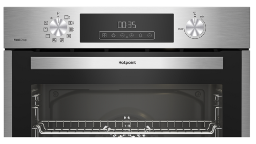 Купить Электрический духовой шкаф Hotpoint HFE8 821 H IX серебристый  9313182. Характеристики, отзывы и цены в Донецке