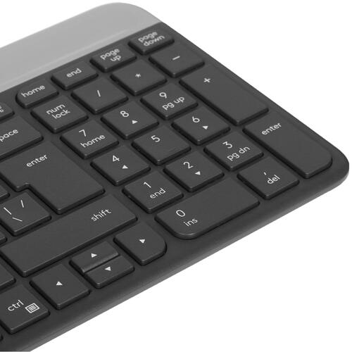 Купить Клавиатура+мышь беспроводная   Logitech Slim Wireless Desktop MK470 черный  5472000. Характеристики, отзывы и цены в Донецке