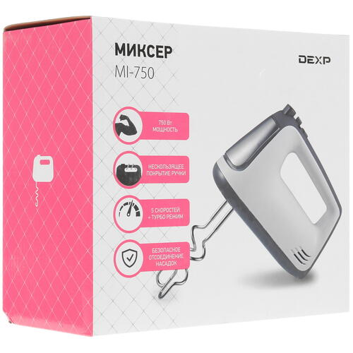 Купить Миксер DEXP MI-750 белый  1356926. Характеристики, отзывы и цены в Донецке