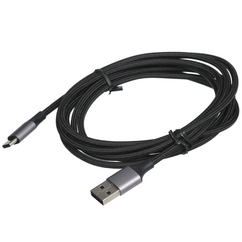 Купить Кабель круглый Ugreen USB Type-C - USB 2.0 Type-A черный 2 м  5453488. Характеристики, отзывы и цены в Донецке