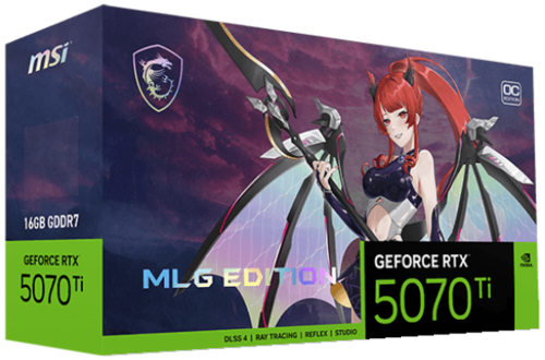 Купить Видеокарта MSI GeForce RTX 5070 Ti MLG EDITION OC  5635072. Характеристики, отзывы и цены в Донецке