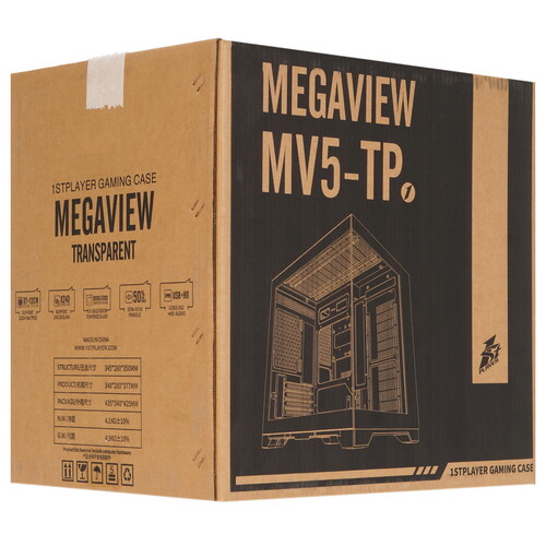 Купить Корпус 1STPLAYER MEGAVIEW MV5-TP  5616740. Характеристики, отзывы и цены в Донецке