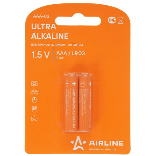 Купить Батарейка Airline Ultra AAA / AAA (LR03/FR03)  9106282. Характеристики, отзывы и цены в Донецке