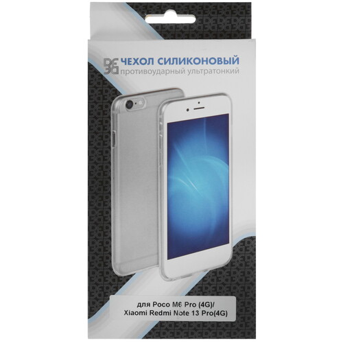 Купить Накладка  DF для POCO M6 Pro/ Xiaomi Redmi Note 13 Pro прозрачный  5472247. Характеристики, отзывы и цены в Донецке