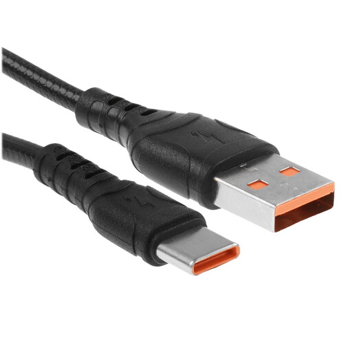 Купить Кабель круглый GoPower USB Type-C - USB 2.0 Type-A черный 1 м  9183107. Характеристики, отзывы и цены в Донецке