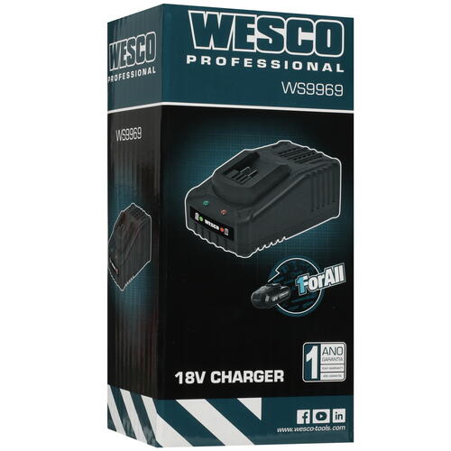 Купить Зарядное устройство Wesco WS9969 1ForAll 18V  5410948. Характеристики, отзывы и цены в Донецке