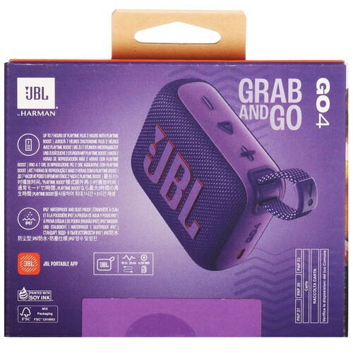Купить Портативная колонка JBL GO 4, фиолетовый  5464049. Характеристики, отзывы и цены в Донецке
