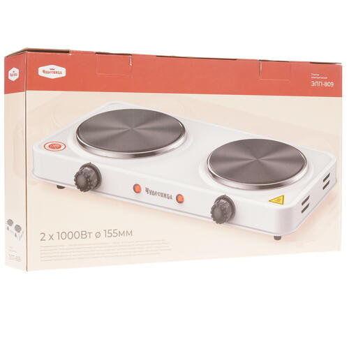 Купить Плита компактная электрическая Чудесница ЭЛП-809 белый  9076022. Характеристики, отзывы и цены в Донецке