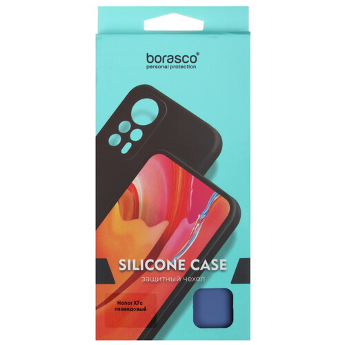 Купить Накладка  BoraSCO Silicone Case для HONOR X7c фиолетовый  5609566. Характеристики, отзывы и цены в Донецке