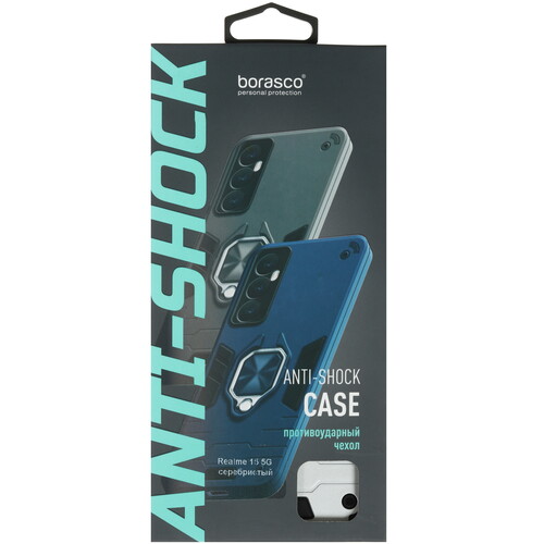 Купить Накладка  BoraSCO Anti-Shock Case для realme 15 серебристый  5640161. Характеристики, отзывы и цены в Донецке