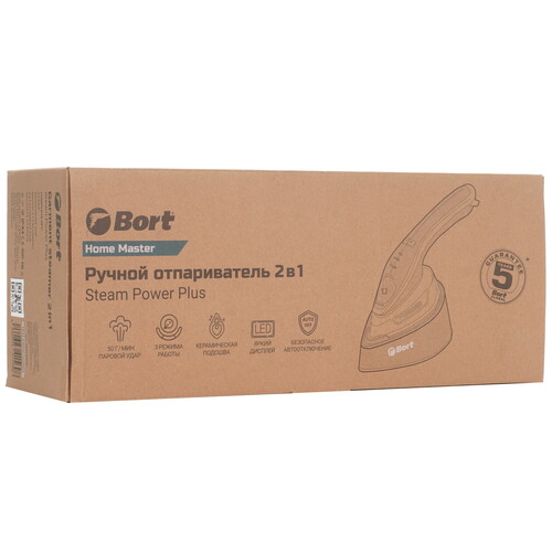 Купить Отпариватель Bort Steam PowerPlus черный  9142657. Характеристики, отзывы и цены в Донецке