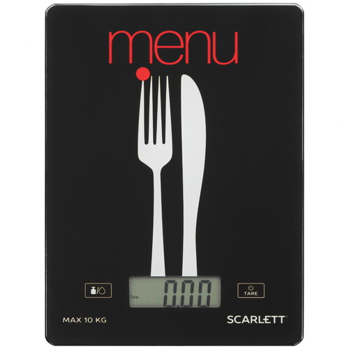 Купить Кухонные весы Scarlett SC-KS57P81 черный  9160727. Характеристики, отзывы и цены в Донецке