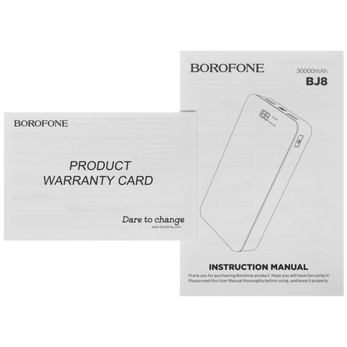 Купить Портативный аккумулятор Borofone BJ8 черный  5488588. Характеристики, отзывы и цены в Донецке