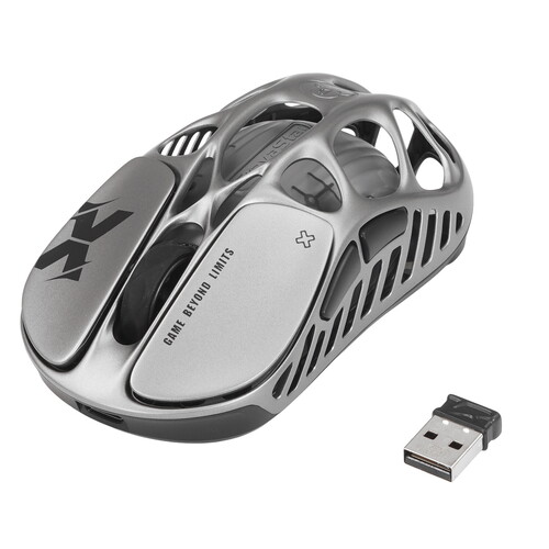 Купить Мышь беспроводная/проводная GravaStar Mercury X Interstellar Silver  9276744. Характеристики, отзывы и цены в Донецке